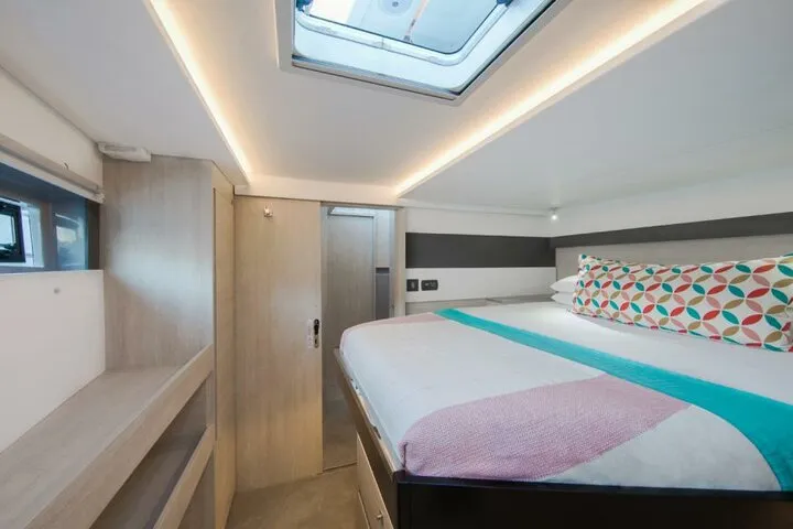 Cabin on Hakuna Matata, a Leopard 50 catamaran at Marmaris, Turkey