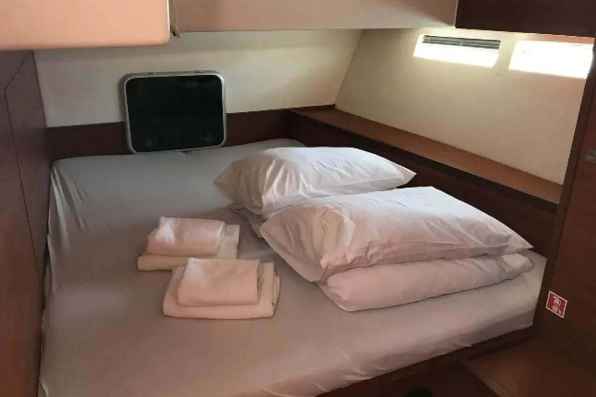 Cabin on Solid White, a More 55 sailboat at Pula, Croatia