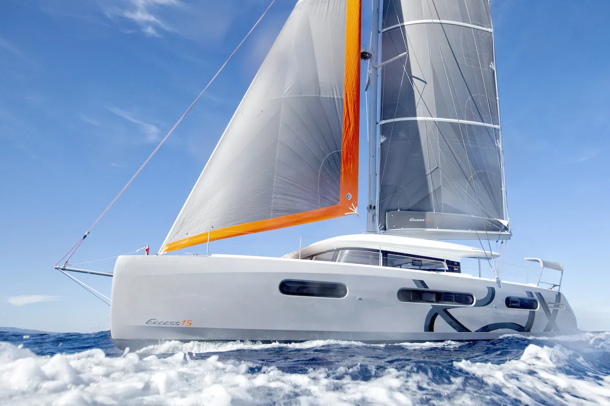 Issa, a Excess 15 catamaran at Grad Kaštela, Croatia