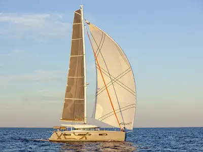 Issa, a Excess 15 catamaran at Grad Kaštela, Croatia