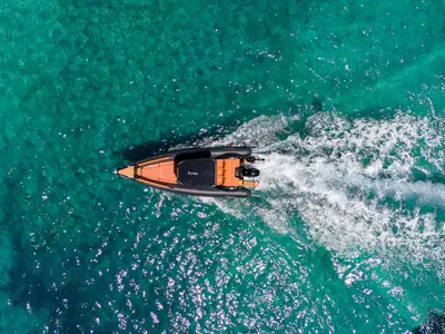 Premium, a Motorboat motorboat at Kontokali, Greece