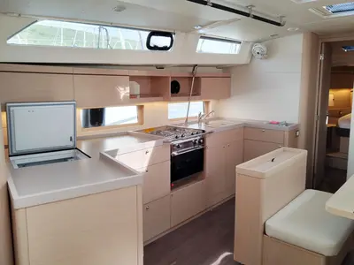 Galley of Rocket, a Beneteau Oceanis 46.1 sailboat at Punat, Croatia