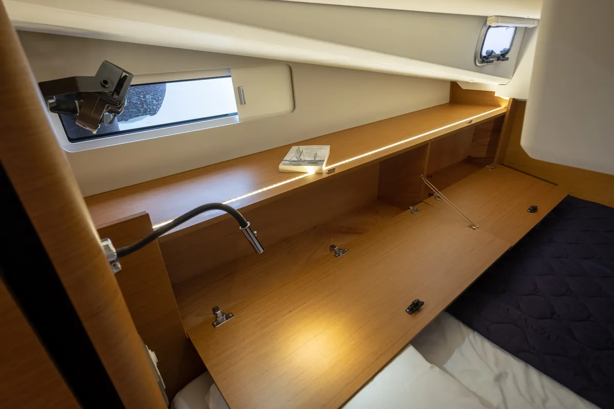 Cabin on Ioleta, a Jeanneau Sun Odyssey 440 sailboat at Municipal Unit of Lefkada, Greece