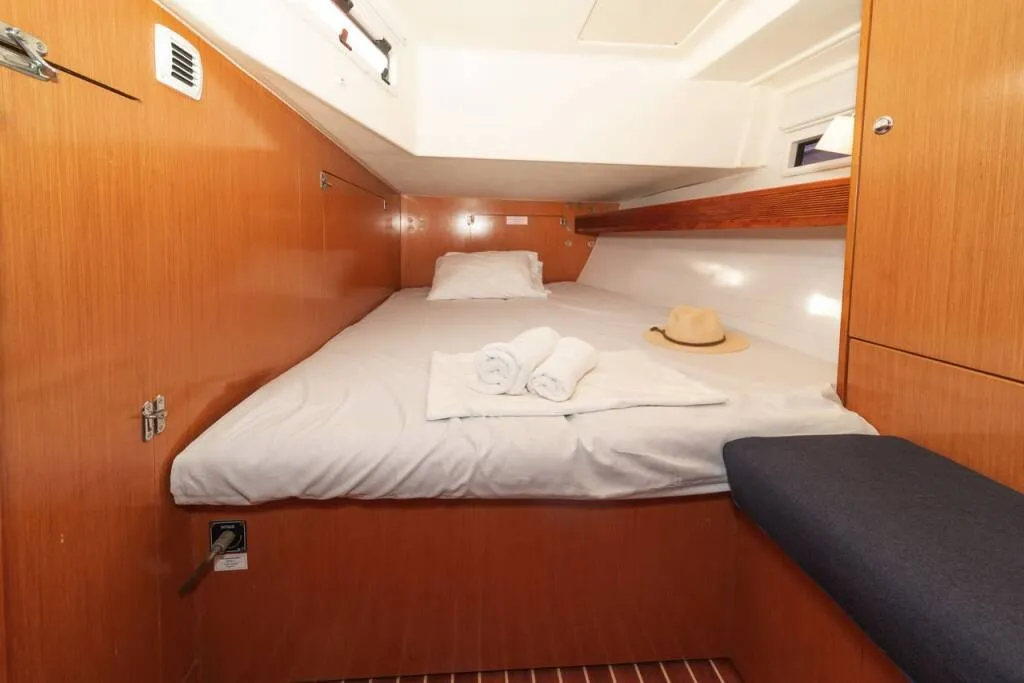 Cabin on COSTA COSTA, a Bavaria Cruiser 45 sailboat at Volos, Greece