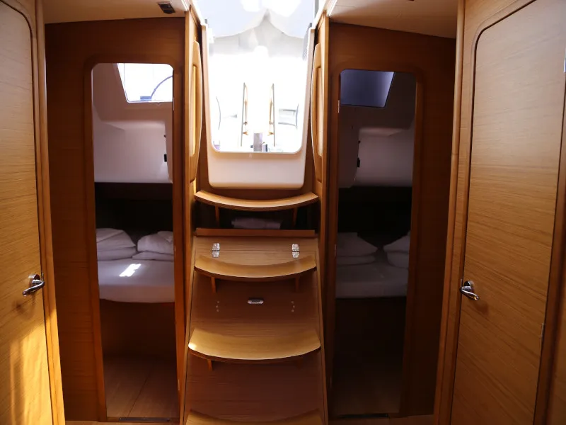 Salon of Sea Hawk, a Dufour 460 Grand Large sailboat at Kaštela, Croatia
