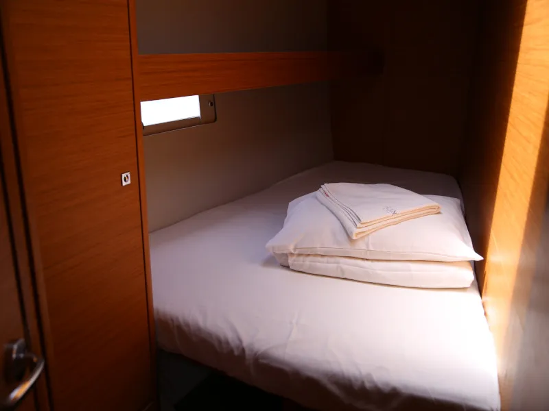 Cabin on Sea Hawk, a Dufour 460 Grand Large sailboat at Kaštela, Croatia