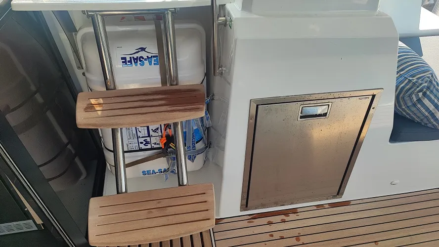 Lalom, a Fountaine Pajot Elba 45 catamaran at Fethiye, Turkey