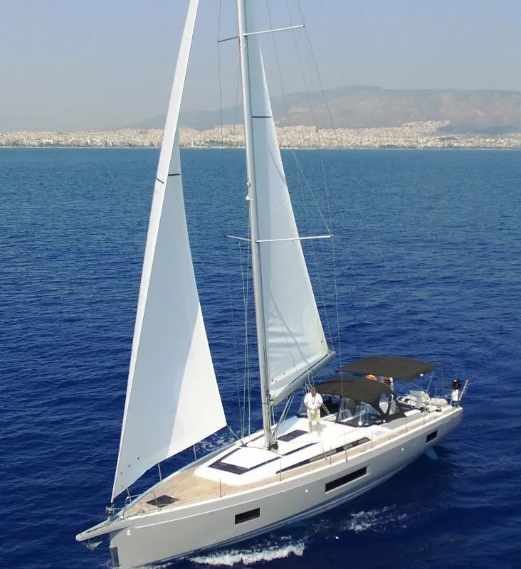 Exterior view of DEMILIA STAR, a Beneteau Oceanis 51.1 sailboat at Athens, Greece
