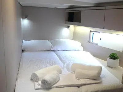 Cabin on DEMILIA STAR, a Beneteau Oceanis 51.1 sailboat at Athens, Greece
