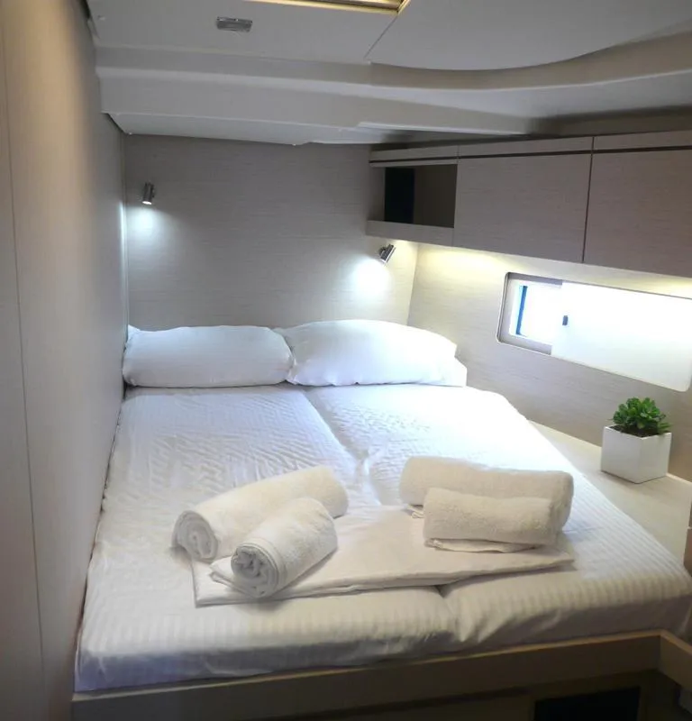Cabin on DEMILIA STAR, a Beneteau Oceanis 51.1 sailboat at Athens, Greece