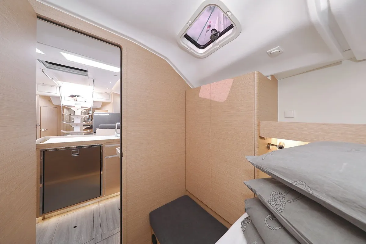 Cabin on Abena, a Elan Impression 50 sailboat at Grad Biograd na Moru, Croatia
