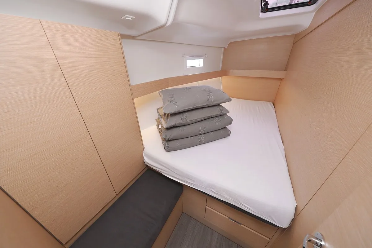 Cabin on Abena, a Elan Impression 50 sailboat at Grad Biograd na Moru, Croatia