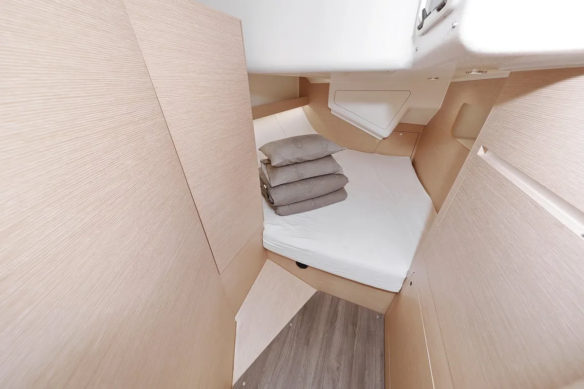 Cabin on Abena, a Elan Impression 50 sailboat at Grad Biograd na Moru, Croatia