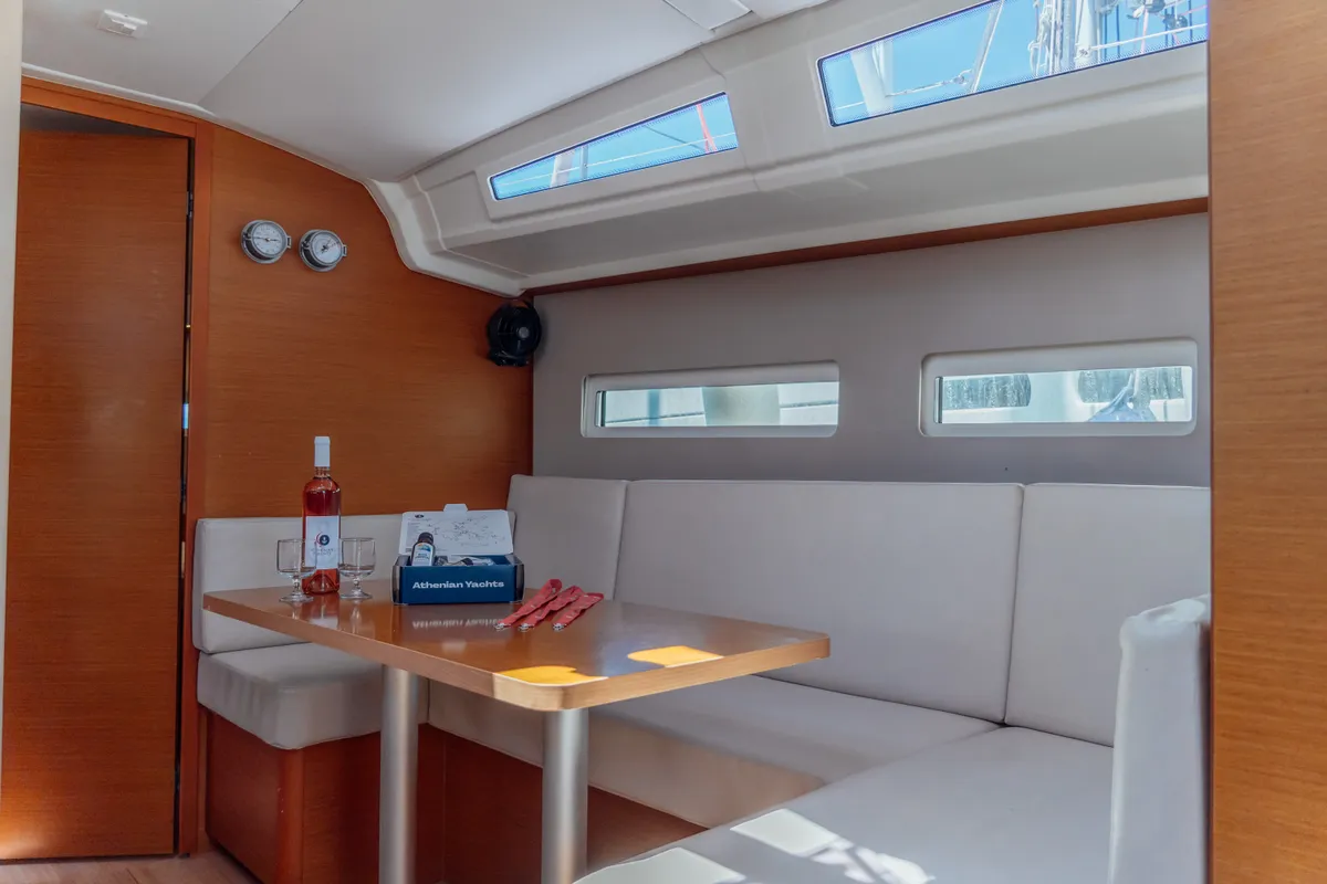 Galley of Anassa, a Jeanneau Sun Odyssey 410 sailboat at Kos, Greece
