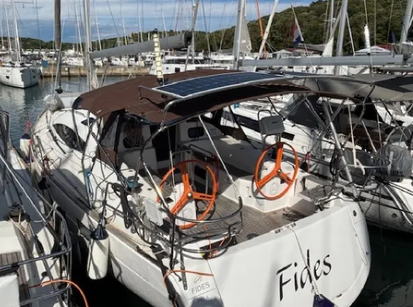 Fides, a Elan Impression 40 sailboat at Grad Pula, Croatia