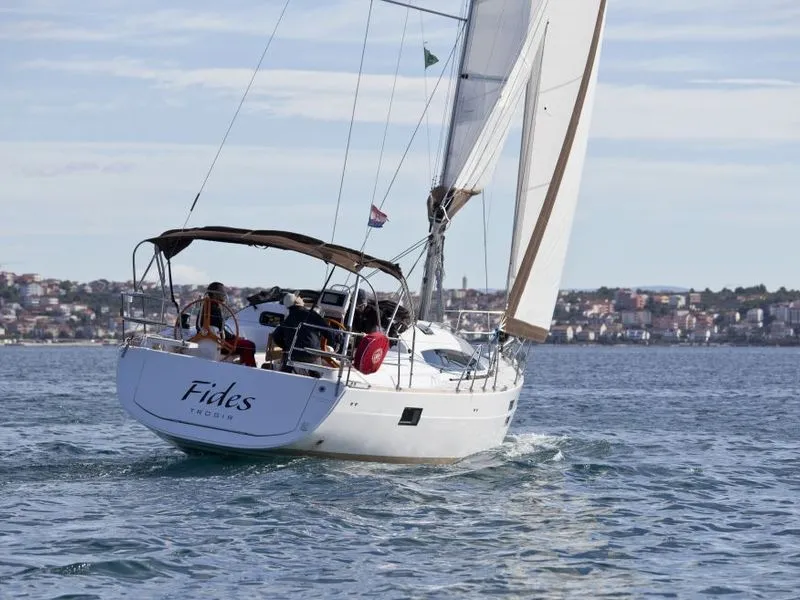 Fides, a Elan Impression 40 sailboat at Grad Pula, Croatia