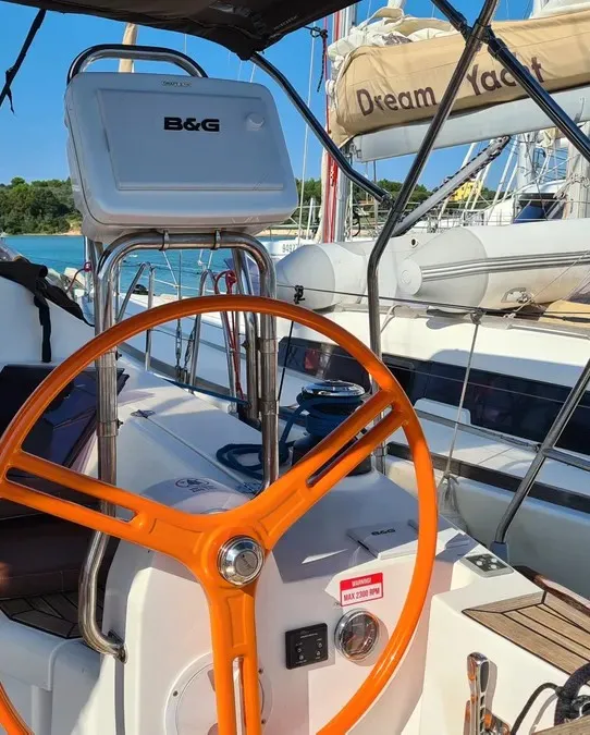 Fides, a Elan Impression 40 sailboat at Grad Pula, Croatia