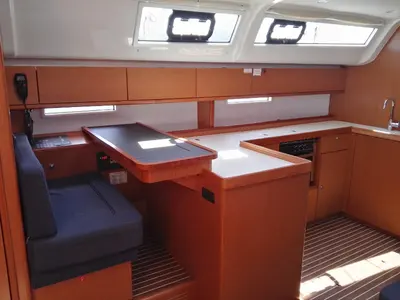 Galley of Nora, a Bavaria Cruiser 51 sailboat at Palermo, Italy