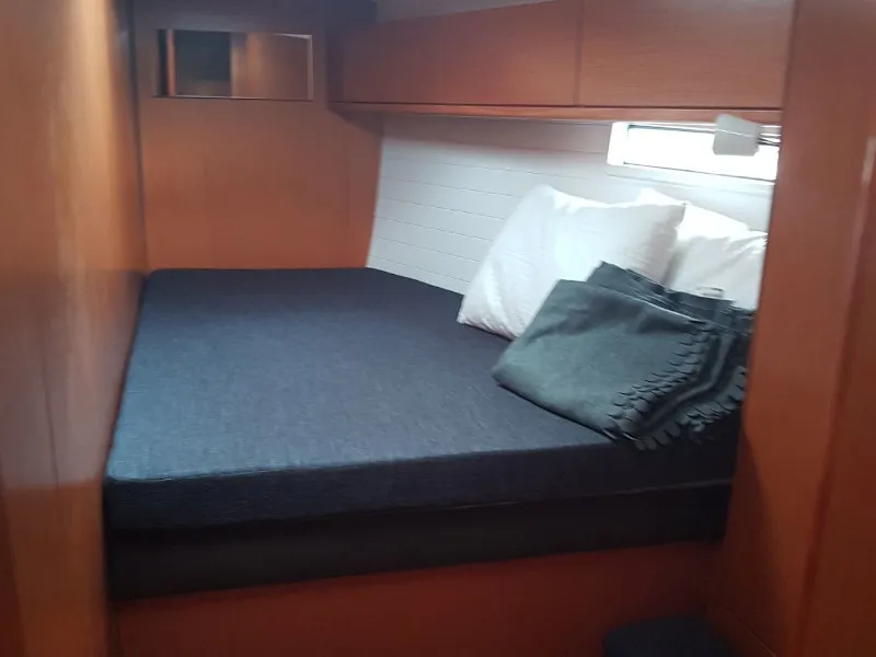 Cabin on Nora, a Bavaria Cruiser 51 sailboat at Palermo, Italy