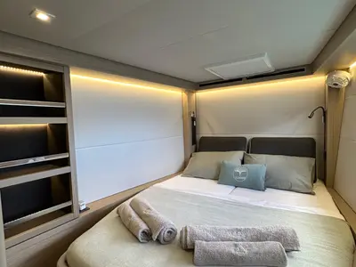 Cabin on Eldamar, a Lagoon 51 catamaran at Grad Trogir, Croatia