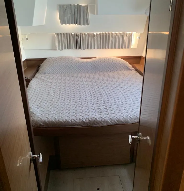 Cabin on KARMA, a Lagoon 42 catamaran at Lefkada, Greece