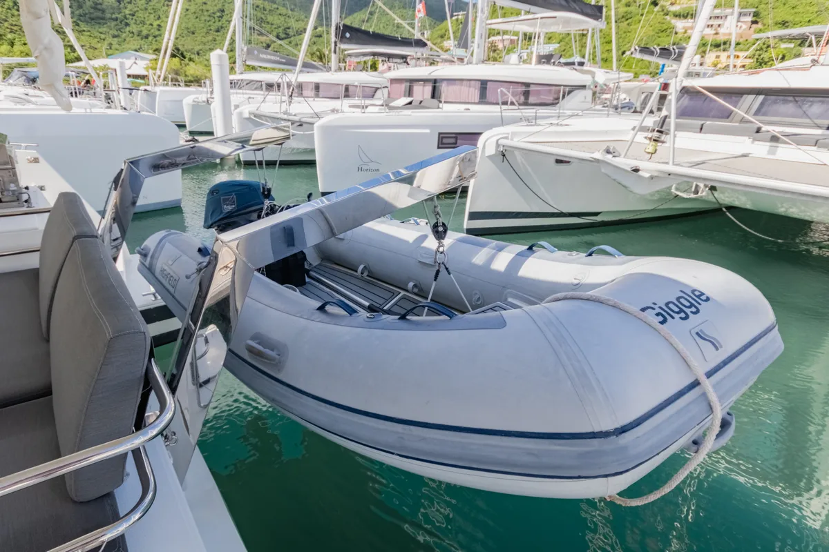Gelos, a Fountaine Pajot Elba 45 catamaran at Road Town, British Virgin Islands