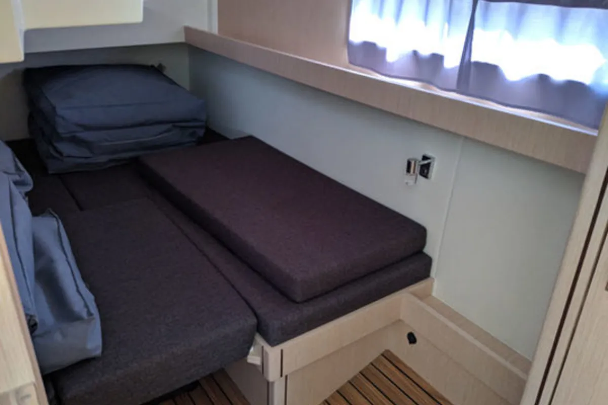 Cabin on Tofino, a Futura 36 motor yacht at Kukljica, Croatia
