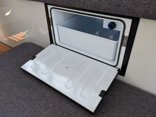 Galley of Tofino, a Futura 36 motor yacht at Kukljica, Croatia