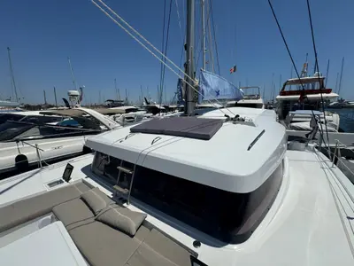 Maïgane 717/2025, a Bali Catsmart catamaran at Palma de Mallorca, Spain