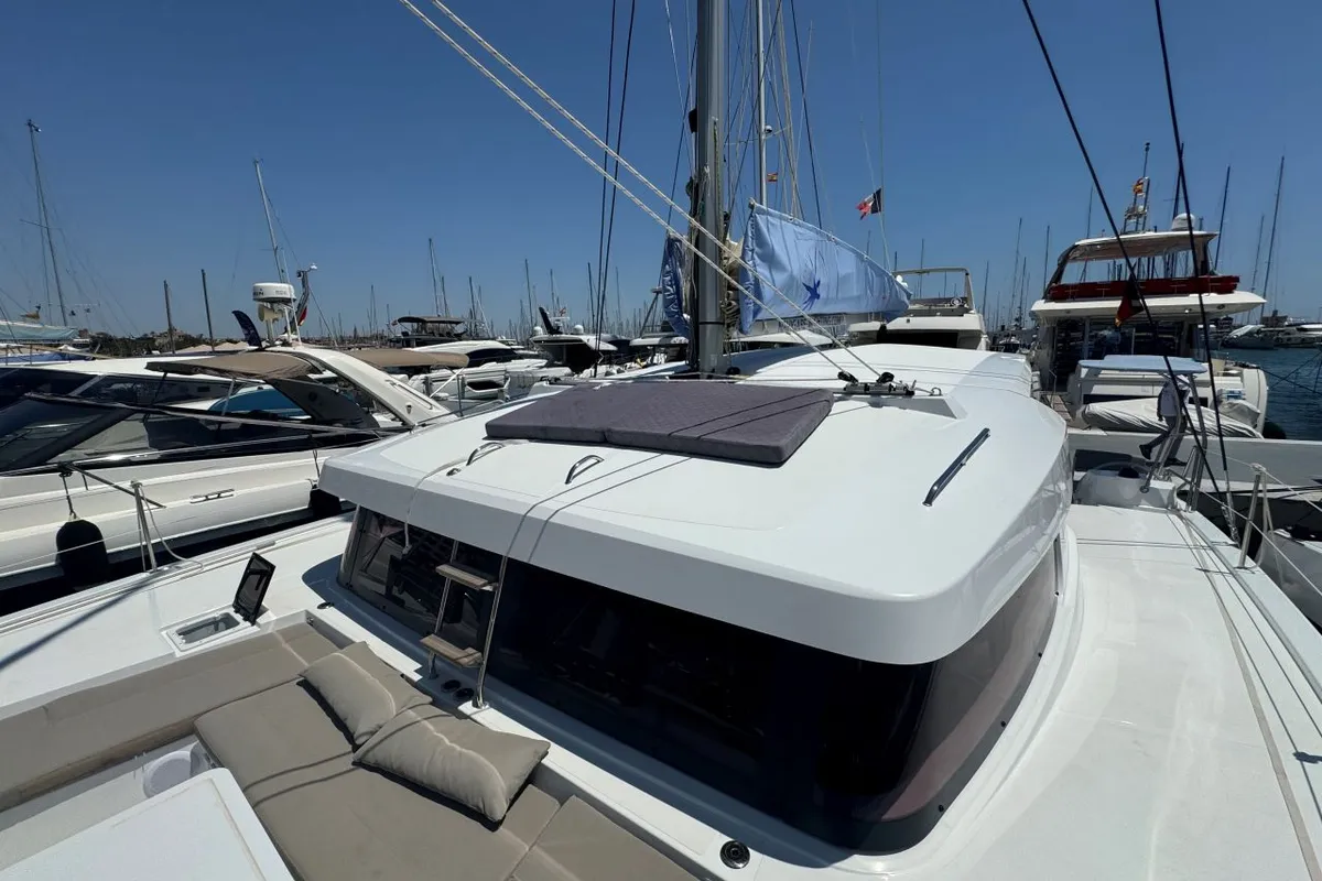 Maïgane 717/2025, a Bali Catsmart catamaran at Palma de Mallorca, Spain