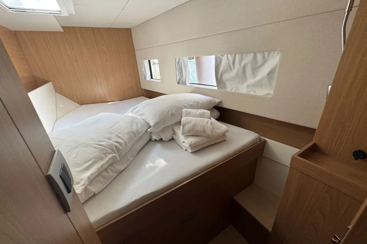 Maïgane 717/2025, a Bali Catsmart catamaran at Palma de Mallorca, Spain