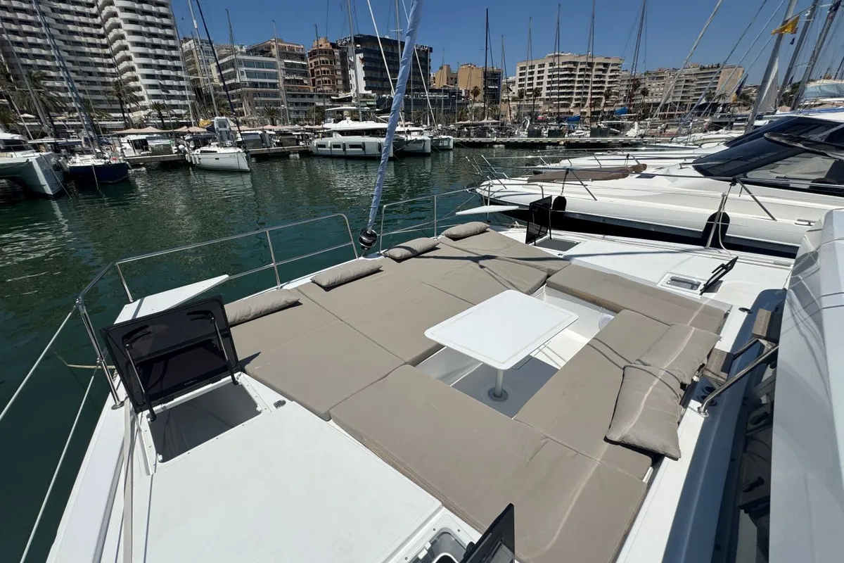 Maïgane 717/2025, a Bali Catsmart catamaran at Palma de Mallorca, Spain
