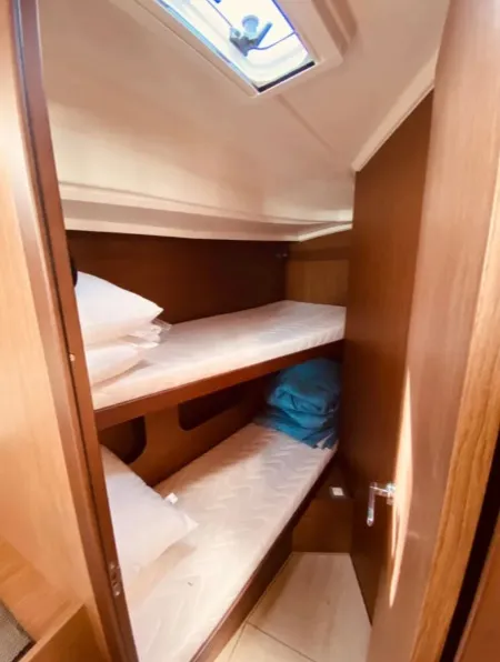 Cabin on Yello, a Beneteau Oceanis 40.1 sailboat at Municipal Unit of Lefkada, Greece