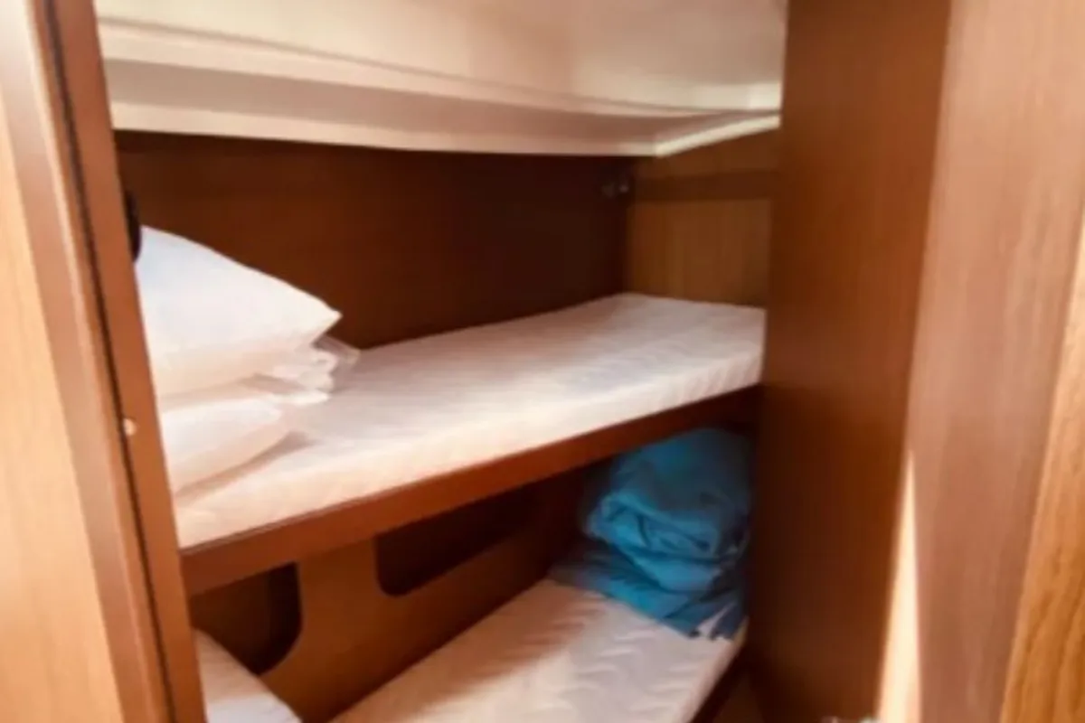Cabin on Yello, a Beneteau Oceanis 40.1 sailboat at Municipal Unit of Lefkada, Greece