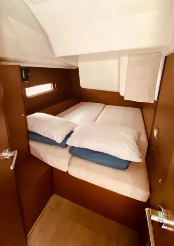 Cabin on Yello, a Beneteau Oceanis 40.1 sailboat at Municipal Unit of Lefkada, Greece