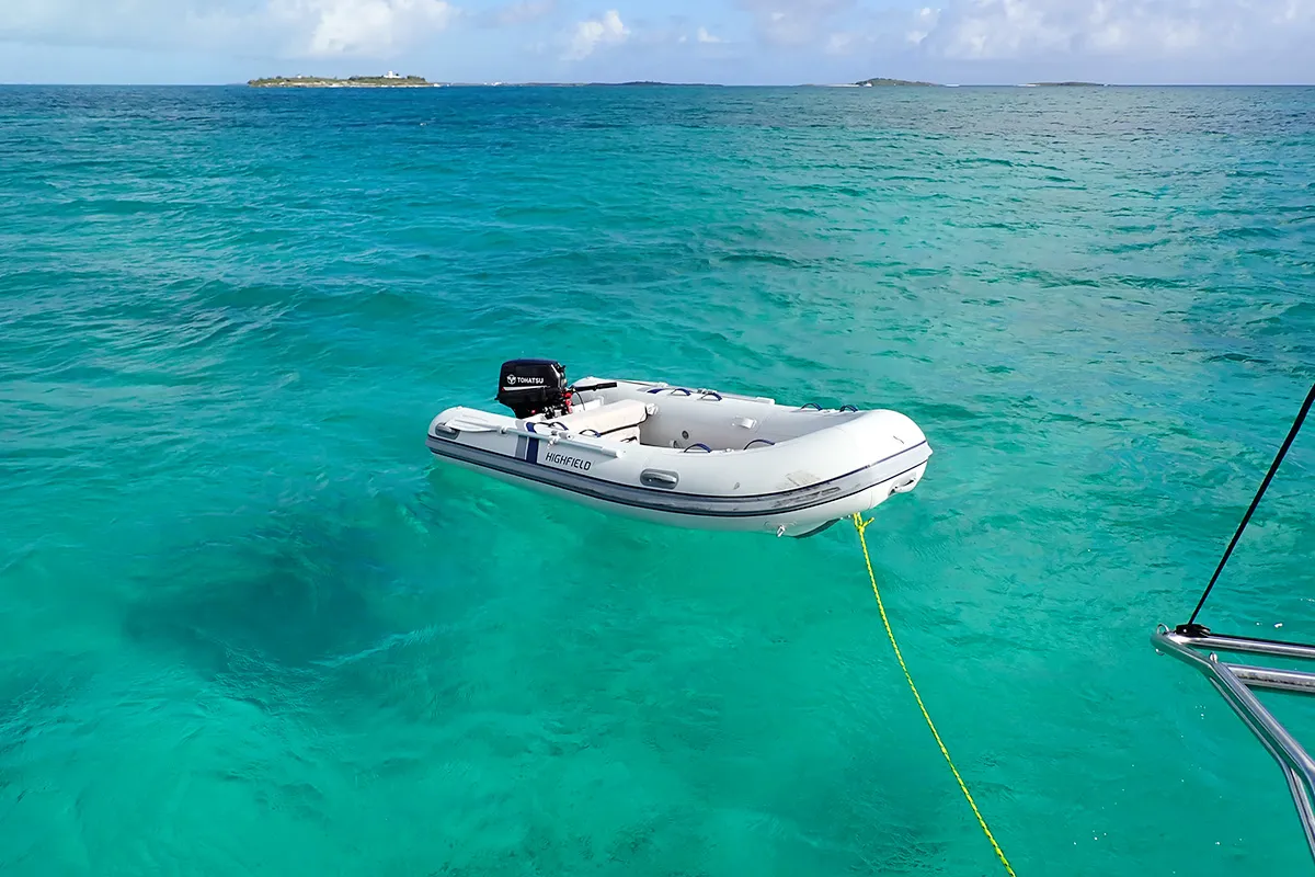 Ptarmigan, a Bali 4.4 catamaran at Central Abaco, Bahamas