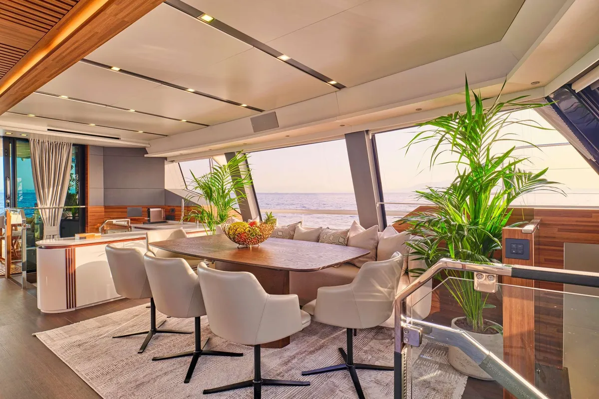 Aloia 80, a Fountaine Pajot Thira 80 catamaran at Municipal Unit of Nea Peramos, Greece
