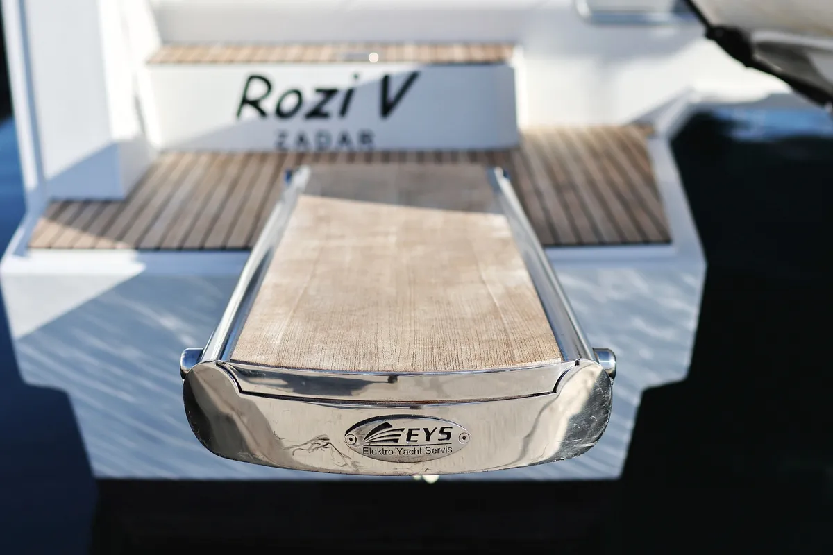 Exterior view of Rozi V, a Bali 4.5 catamaran at Općina Rogoznica, Croatia