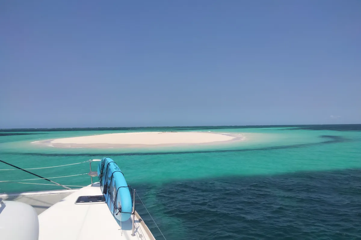 Deck of Butterfly, a Lagoon 450 F - 4 + 2 cab. catamaran at Azam Marina, Tanzania