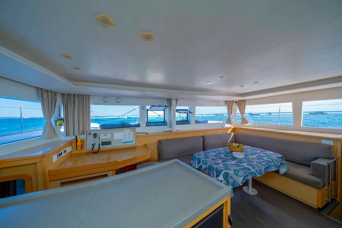 Salon of Butterfly, a Lagoon 450 F - 4 + 2 cab. catamaran at Azam Marina, Tanzania