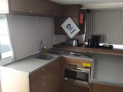 Galley of Twin elli, a Lagoon 450 S catamaran at Palma de Mallorca, Spain