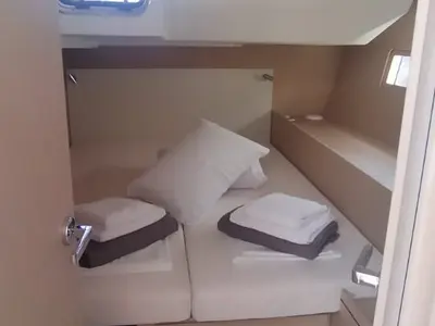 Cabin on ESCAPE, a Beneteau Oceanis 51.1 sailboat at Athens, Greece