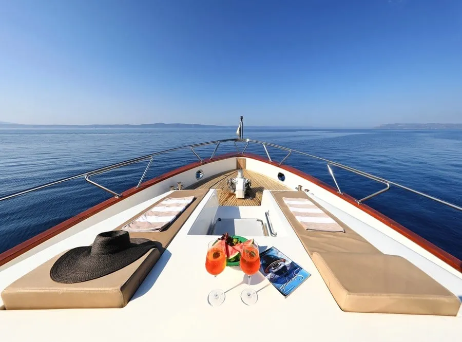 Deck of Custom Blanka, a Gulet Motoryacht motor yacht at Split, Croatia