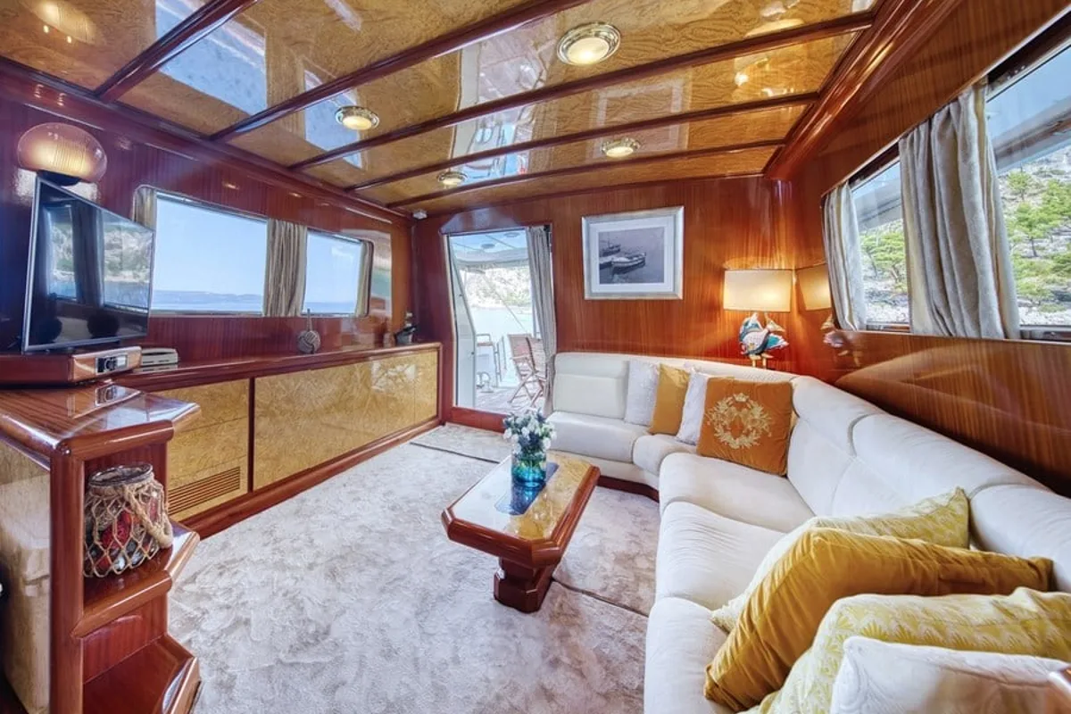 Salon of Custom Blanka, a Gulet Motoryacht motor yacht at Split, Croatia