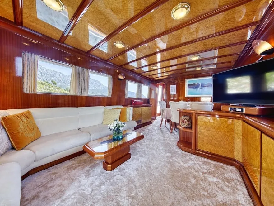 Salon of Custom Blanka, a Gulet Motoryacht motor yacht at Split, Croatia