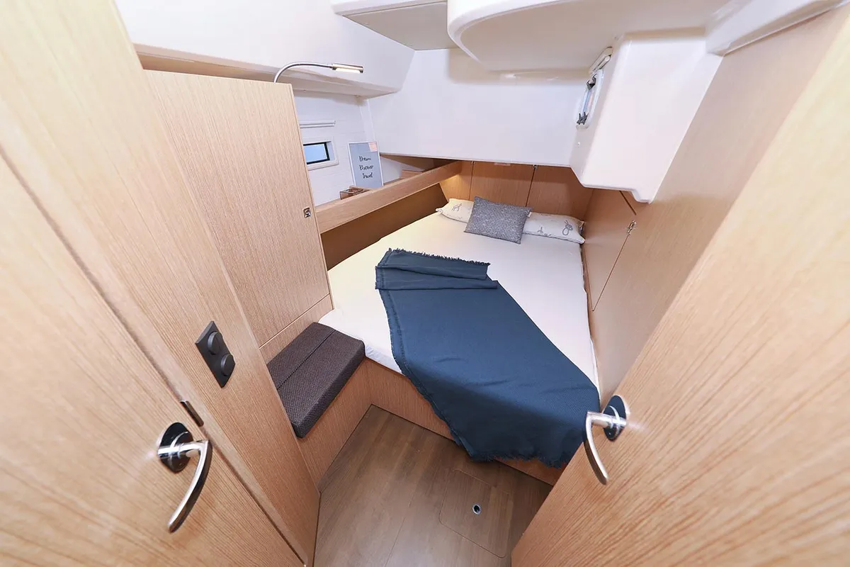 Cabin on Sirius, a Bavaria Cruiser 46 sailboat at Grad Pula, Croatia