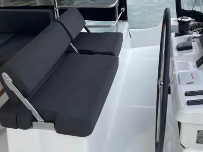 Deck of Aegeus, a Lagoon 51 catamaran at Athens, Greece