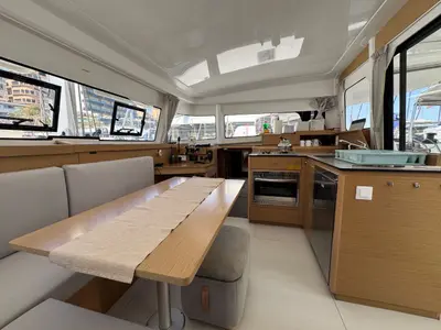 Galley of Lady Ellen - 1747/2025, a Excess 11 catamaran at Palma de Mallorca, Spain