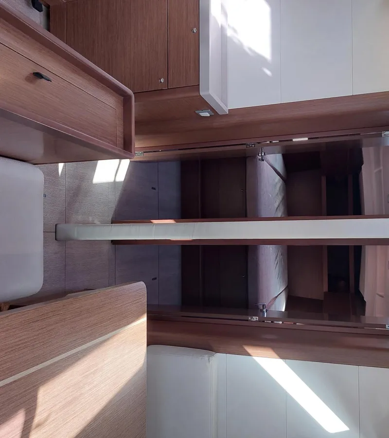 Cabin on Kalmi, a Beneteau Oceanis 46.1 sailboat at Lavreotiki Municipal Unit, Greece