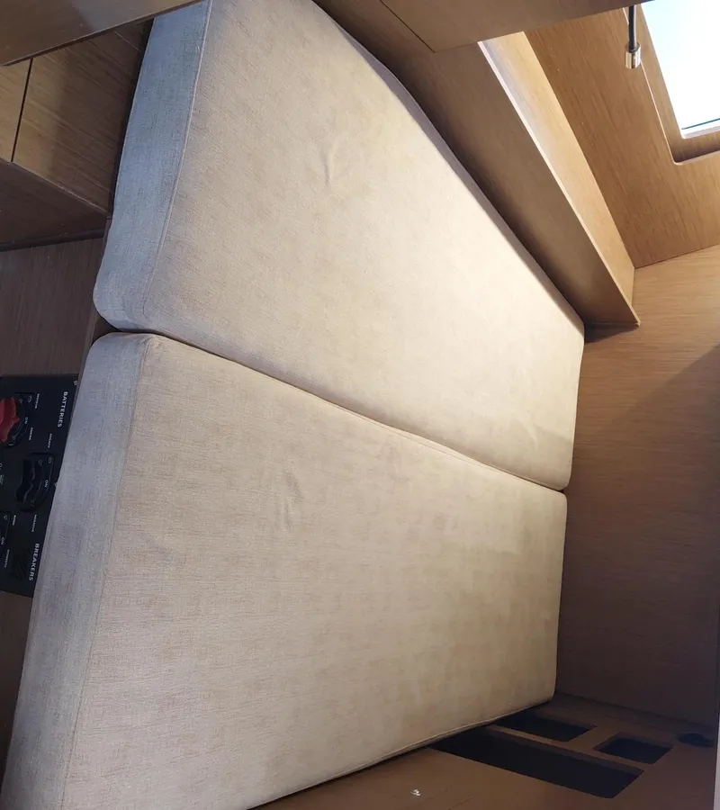 Cabin on Kalmi, a Beneteau Oceanis 46.1 sailboat at Lavreotiki Municipal Unit, Greece